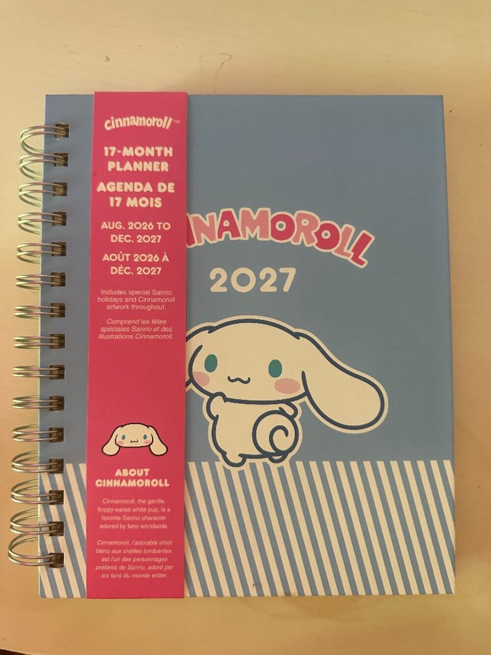 Cinnamoroll 2027 Planner - Aug 2026 - Dec 2027 -Sanrio 💙